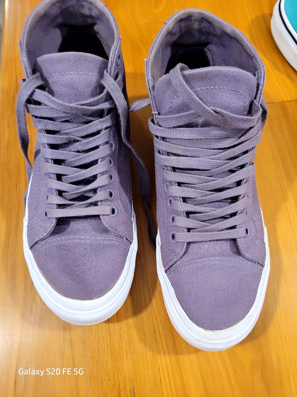 Vans Old School Hightop Classic Purple Silver Women’s 8/ Men's 6.5